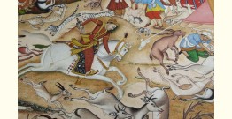 Miniature painting ~ Emperor Akbar on a hunt