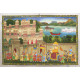 Miniature painting ~ Maharaja fateh singh ji procession after war