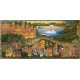 Miniature painting ~ Maharaja fateh singh ji  procession