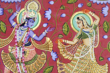 Kamal Ras ~ Lord krishana with Radha  ( 92 X122 cm )