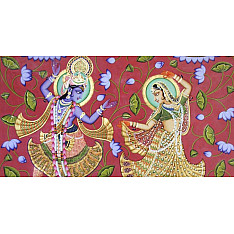 Kamal Ras ~ Lord krishana with Radha  ( 92 X122 cm )