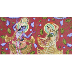 Kamal Ras ~ Lord krishana with Radha  ( 92 X122 cm )