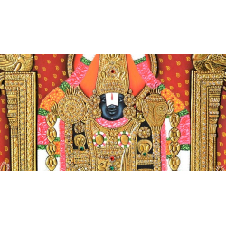 Miniature Painting ~ Shri Tirupati balaji  (24X18 inch)