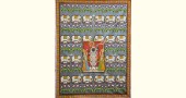 Pichwai Painting ~ Jal kamal with shrinathji and cow (122 X 152)