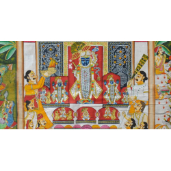 Pichwai Painting ~ Darshan Shrinath ji  (6 X 4 feet)