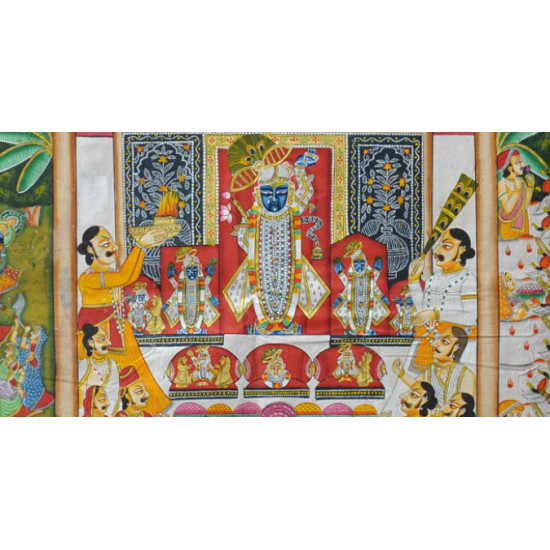 Pichwai Painting ~ Darshan Shrinath ji  (6 X 4 feet)