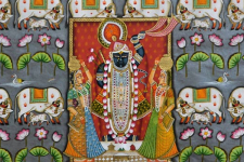 Pichwai Painting ~ Jal kamal with shrinathji and cow (122 X 152)