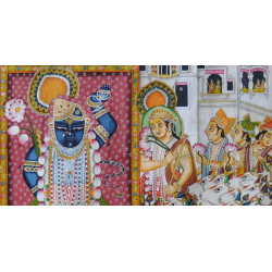 Pichwai Painting ~ Sandhya Aarti (6 X 4 feet)