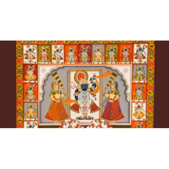 Pichwai Painting ~ Shrinath ji  ~ 24 Darshan (5 X 4 feet)