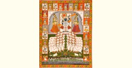 Pichwai Painting ~ Shrinath ji  ~ 24 Darshan (5 X 4 feet)