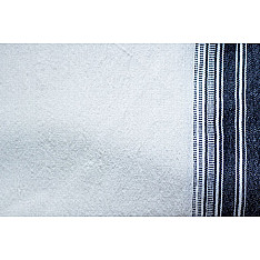 From the grasslands ~ Black & White handwoven woollen stole