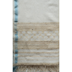 Elegance from the grasslands VII ~ handwoven woolen stole