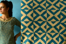 Geometries in Sea-green ~ Gaamthi tshirt