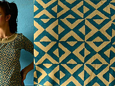 Geometries in Sea-green ~ Gaamthi tshirt