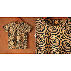 Floral carousels I ✼ Vegetable Colors Ajrakh T-Shirt ( Kids )