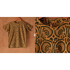 Floral carousels II ✼  Vegetable Colors Ajrakh T-Shirt ( Kids )