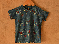 Earth's vanity ✼ Vegetable Colors Ajrakh T-Shirt ( Kids )