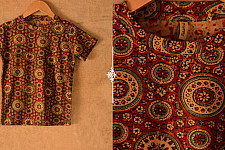 When autumns wondered II ✼ Vegetable Colors Ajrakh T-Shirt ( Kids )
