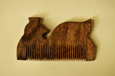 Wooden comb ~ Tribal markings { 5 }