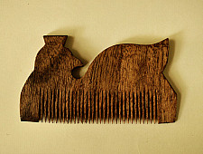 Wooden comb ~ Tribal markings { 5 }