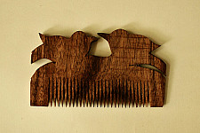 Wooden comb ~ Tribal markings { 6 }