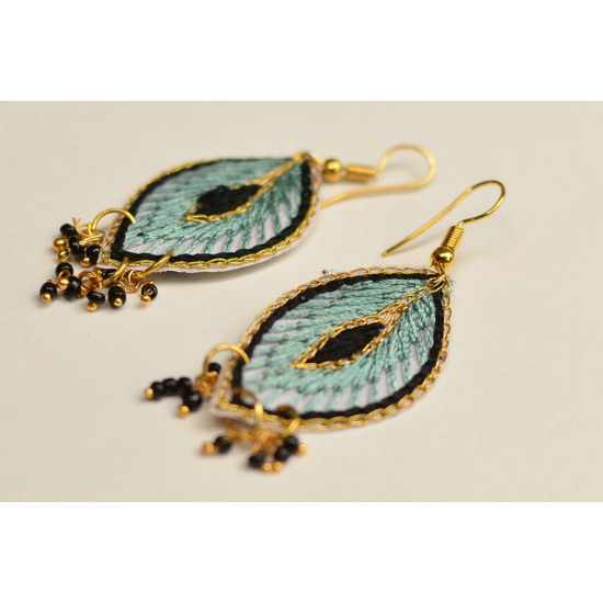 Of Glitter & Shine ☆ Embroidered Jewelry { Earrings } 4