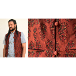 Ajrakh Block Printed Jacket ♦ 35