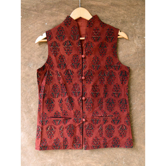 Ajrakh Block Printed Jacket ♦ 35