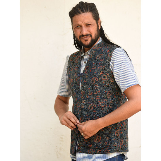 Ajrakh Block Printed Jacket ♦ 36