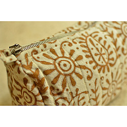 Block Printed Pouch ~ 01