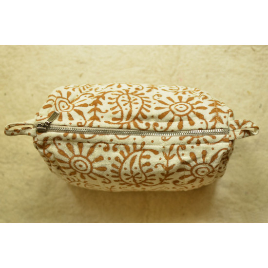 Block Printed Pouch ~ 01