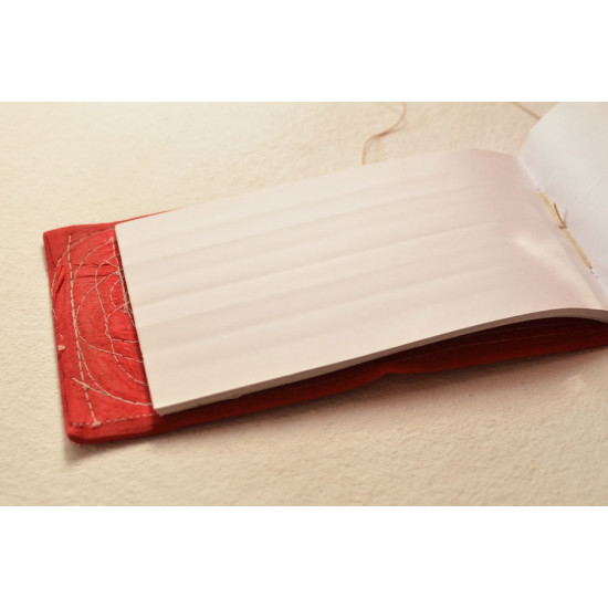 Bahi khata Red diary ☙ 30 { 12 X 6.5 in }