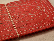 Bahi khata Red diary ☙ 32 { 12" X 6.5" }