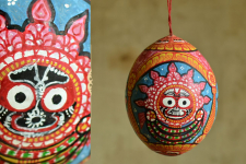 Pattachitra ~ Coconut Hanging ~ 1