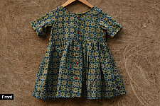 फुहार / Fuhar ✾ Kids Ajrakh frock ✼ J