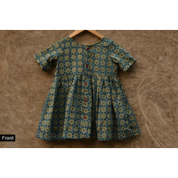 फुहार / Fuhar ✾ Kids Ajrakh frock ✼ J