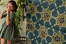 फुहार / Fuhar ✾ Kids Ajrakh frock ✼ J