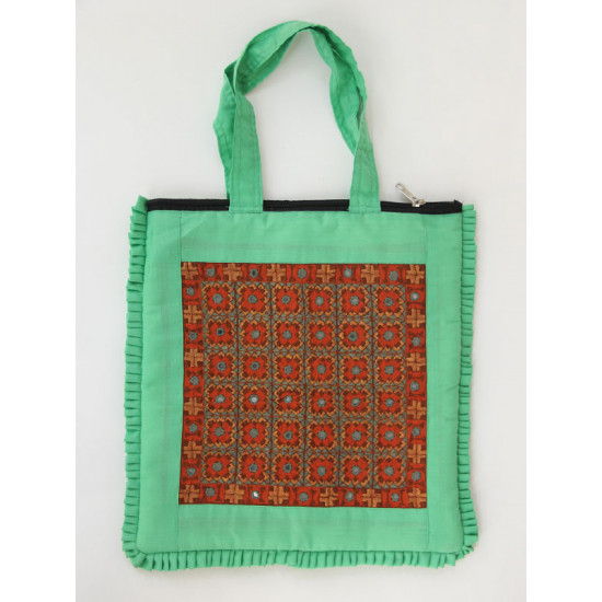 Hand Embroidered Tote Bag ~ 11