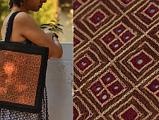 Hand Embroidered Tote Bag ~ 8