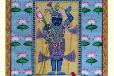 Pichwai Painting ~ Shrinath ji with lotus