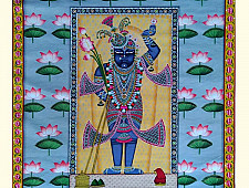 Pichwai Painting ~ Shrinath ji with lotus