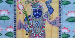 Pichwai Painting ~ Shrinath ji with lotus