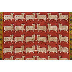 Pichwai Painting ~ Cow { 3' X 4' }