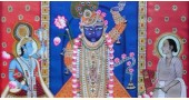 Pichwai Painting ~  Shrinath ji, Yamuna ji and Mahaprabhuji