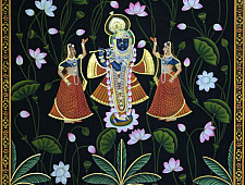 Pichwai Painting ~ Kamal Talai Srinath ji ~ { 3 X 5 Feet}