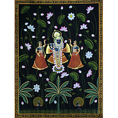 Pichwai Painting ~ Kamal Talai Srinath ji ~ { 3 X 5 Feet}