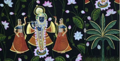 Pichwai Painting ~ Kamal Talai Srinath ji ~ { 3 X 5 Feet}