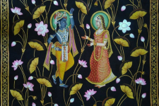 Pichwai Painting ~ Kamal Talai . Radha Krishna ~ { 3 X 5 Feet}