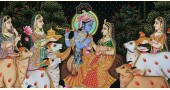 Pichwai Painting ~ Krishna with Gopis { 3 X 4 Feet }