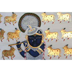 Pichwai Painting ~ Shyam ~ { 3X4 Feet }